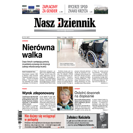 Nasz Dziennik z dnia 21.05.2019 wydanie PDF