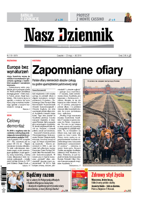 Nasz Dziennik z dnia 23.05.2019 wydanie PDF