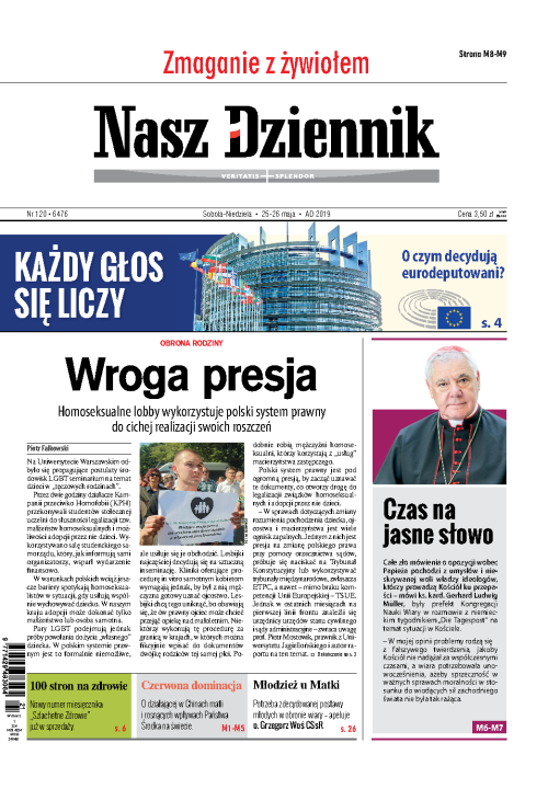 Nasz Dziennik z dnia 25.05.2019 wydanie PDF