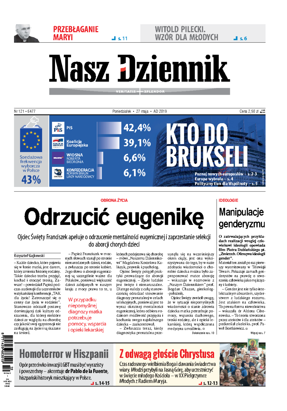Nasz Dziennik z dnia 27.05.2019 wydanie PDF