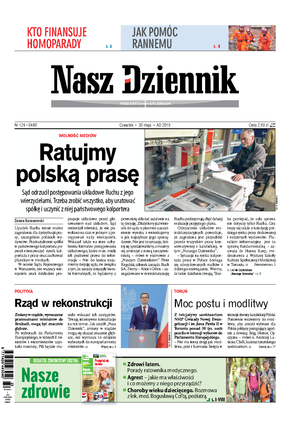 Nasz Dziennik z dnia 30.05.2019 wydanie PDF