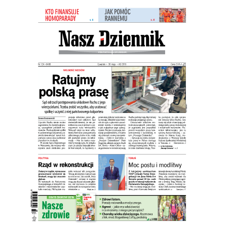Nasz Dziennik z dnia 30.05.2019 wydanie PDF