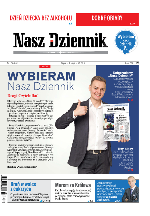 Nasz Dziennik z dnia 31.05.2019 wydanie PDF