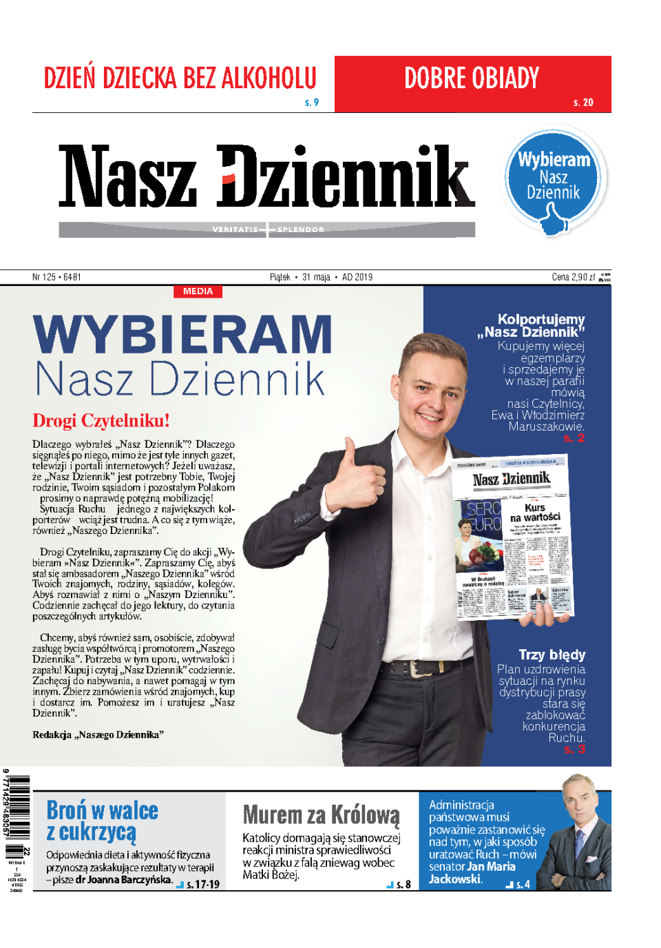 Nasz Dziennik z dnia 31.05.2019 wydanie PDF