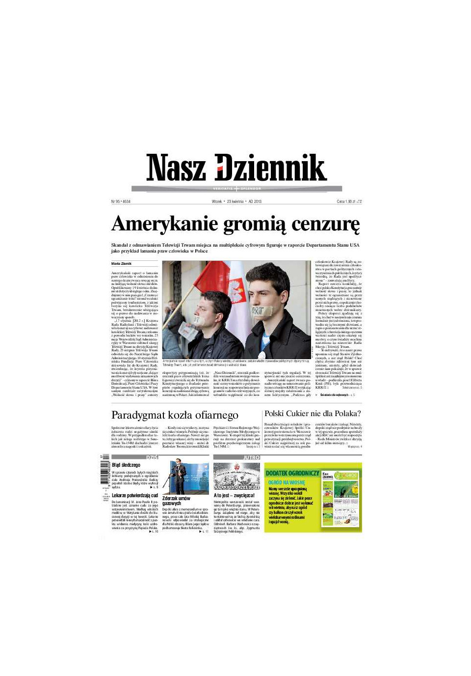 Nasz Dziennik z dnia 23.04.2013 wydanie PDF