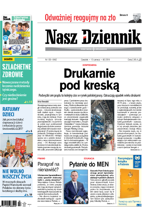 Nasz Dziennik z dnia 13.06.2019 wydanie PDF