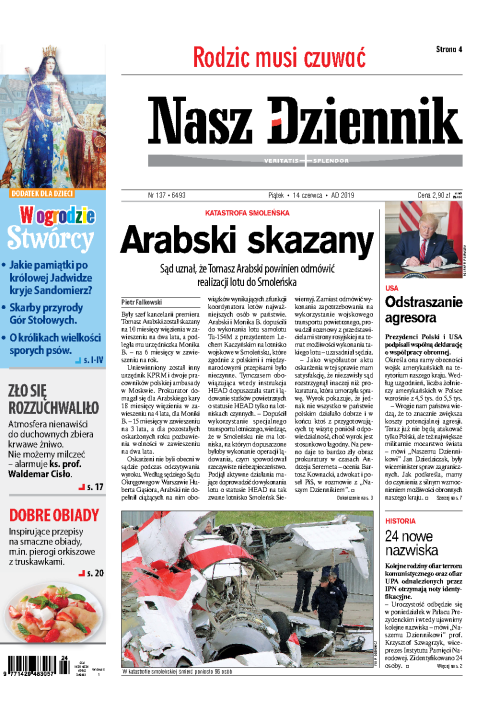 Nasz Dziennik z dnia 14.06.2019 wydanie PDF