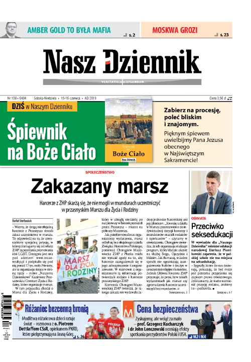 Nasz Dziennik z dnia 15.06.2019 wydanie PDF
