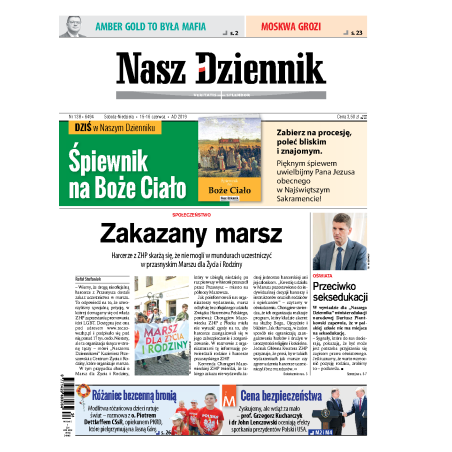 Nasz Dziennik z dnia 15.06.2019 wydanie PDF