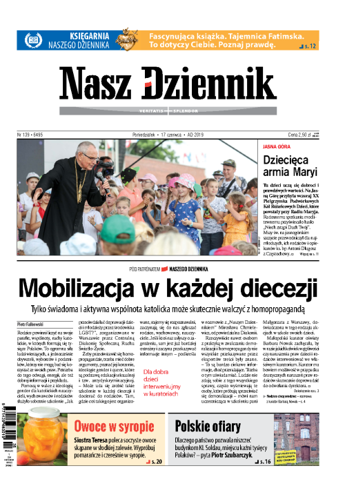 Nasz Dziennik z dnia 17.06.2019 wydanie PDF