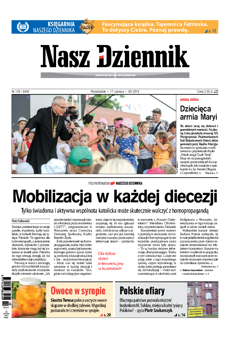 Nasz Dziennik z dnia 17.06.2019 wydanie PDF