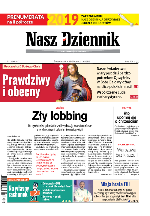 Nasz Dziennik z dnia 19.06.2019 wydanie PDF