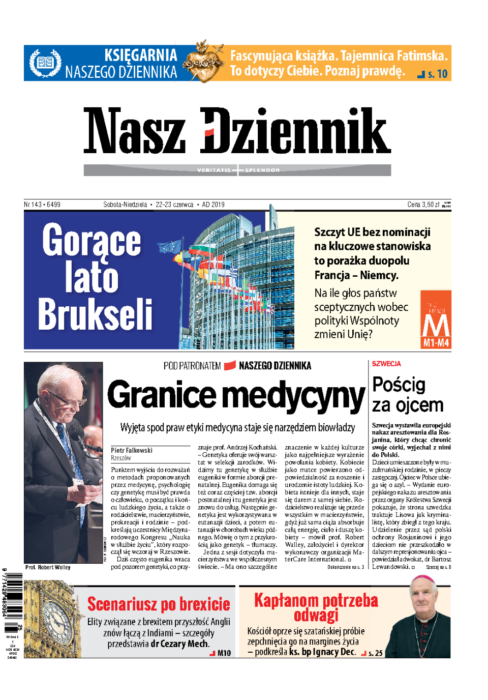 Nasz Dziennik z dnia 22.06.2019 wydanie PDF
