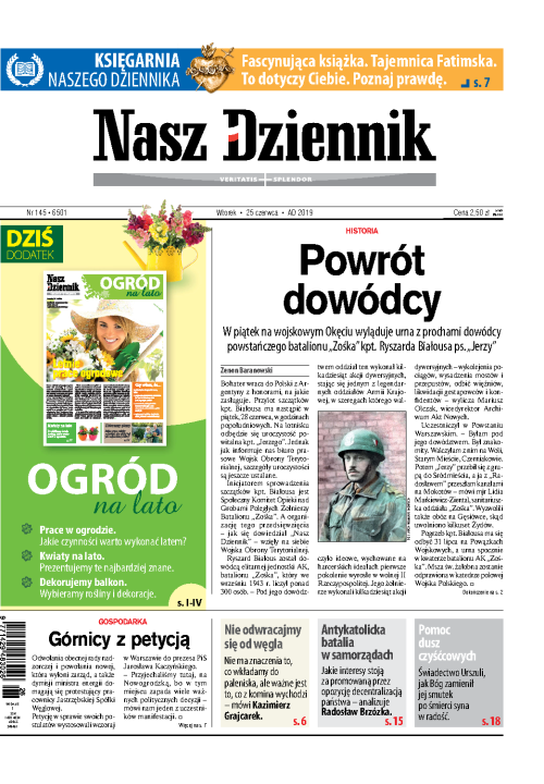 Nasz Dziennik z dnia 25.06.2019 wydanie PDF
