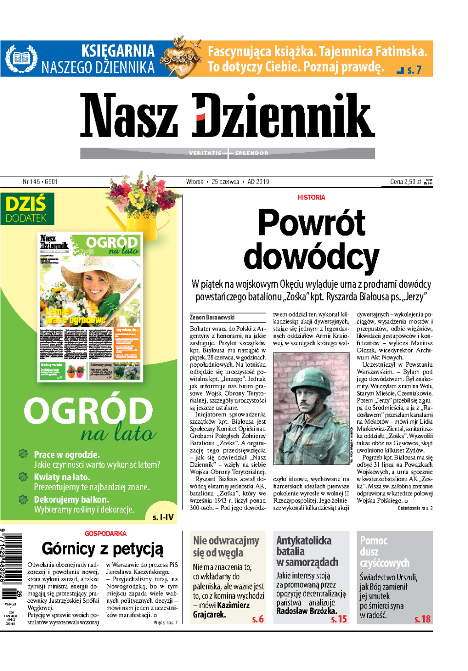 Nasz Dziennik z dnia 25.06.2019 wydanie PDF