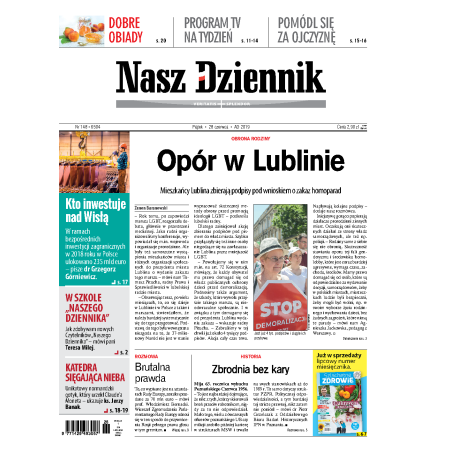 Nasz Dziennik z dnia 28.06.2019 wydanie PDF