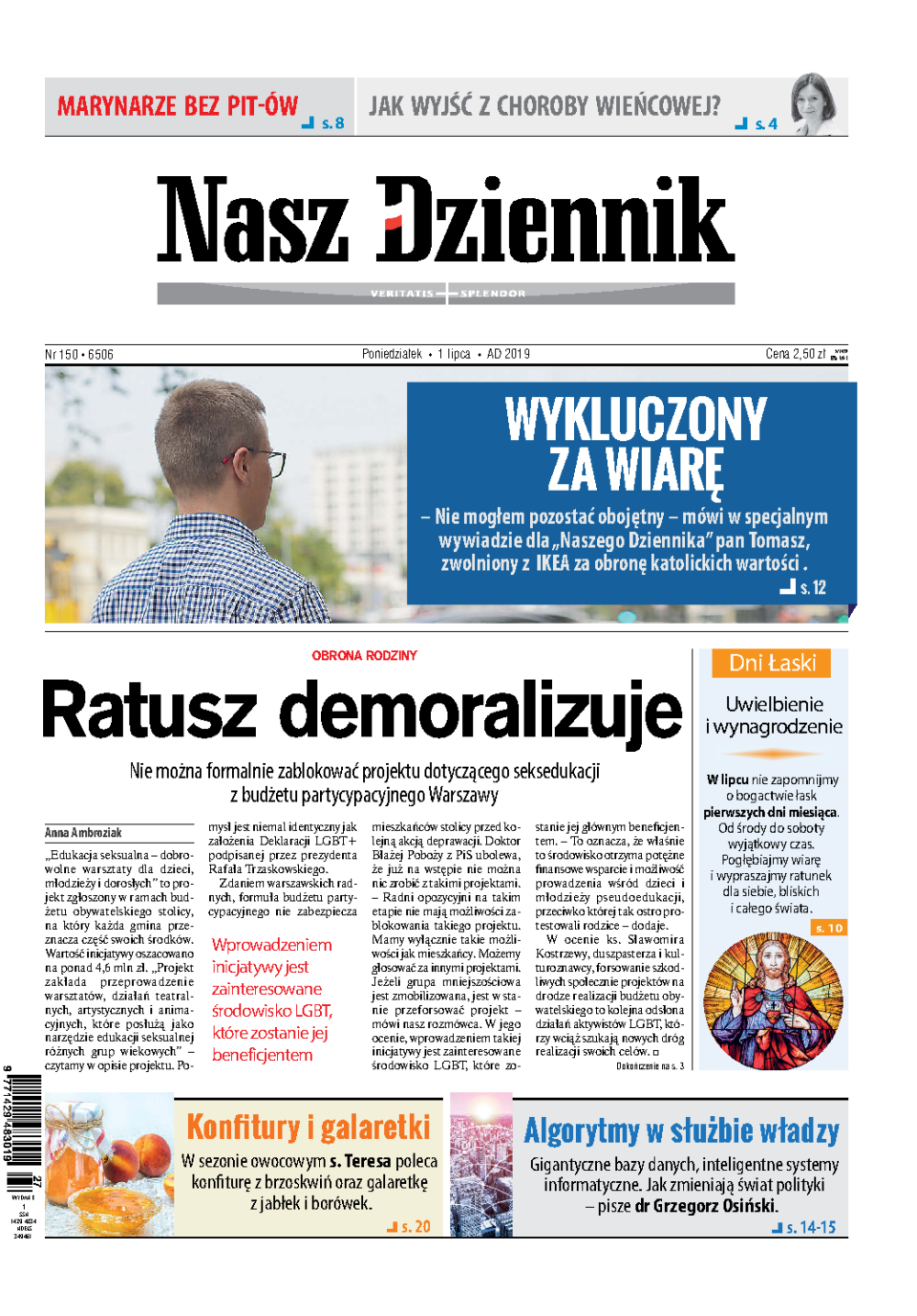 Nasz Dziennik z dnia 01.07.2019 wydanie PDF