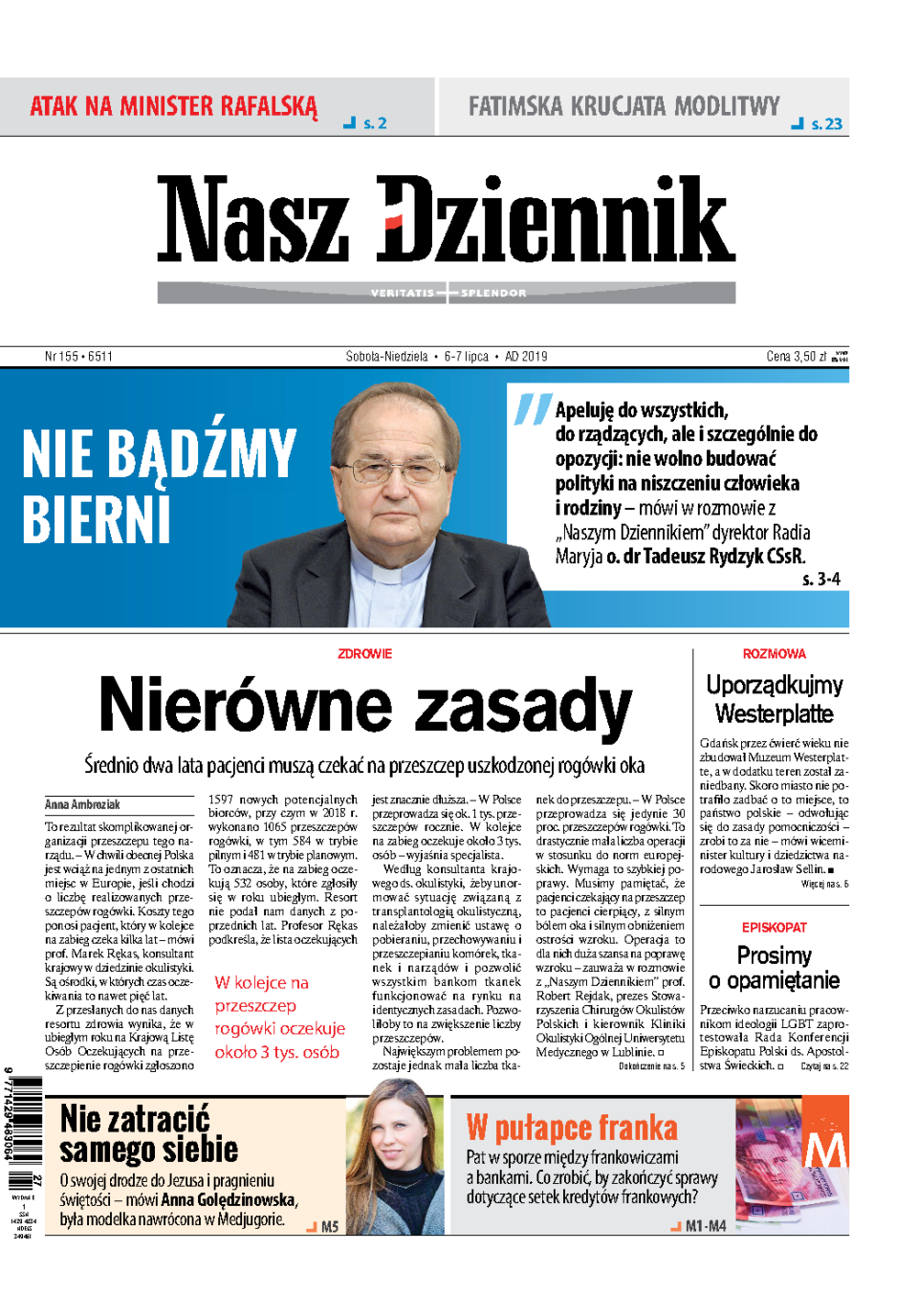 Nasz Dziennik z dnia 06.07.2019 wydanie PDF