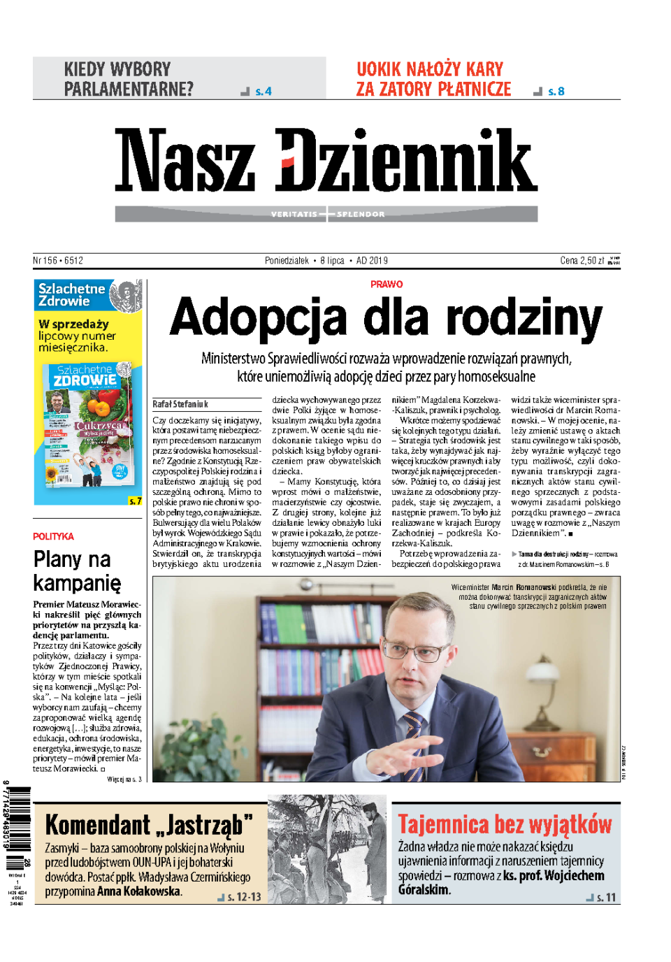 Nasz Dziennik z dnia 08.07.2019 wydanie PDF