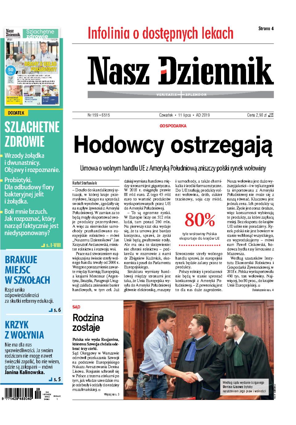 Nasz Dziennik z dnia 11.07.2019 wydanie PDF