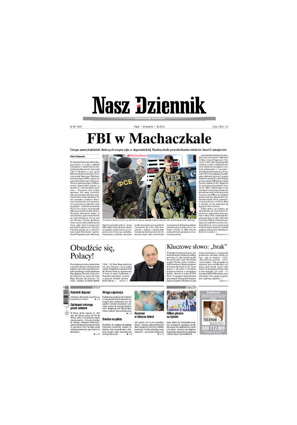 Nasz Dziennik z dnia 26.04.2013 wydanie PDF
