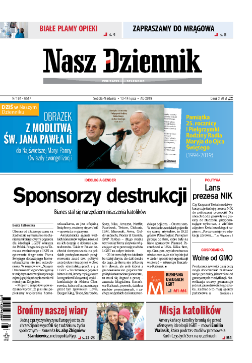 Nasz Dziennik z dnia 13.07.2019 wydanie PDF