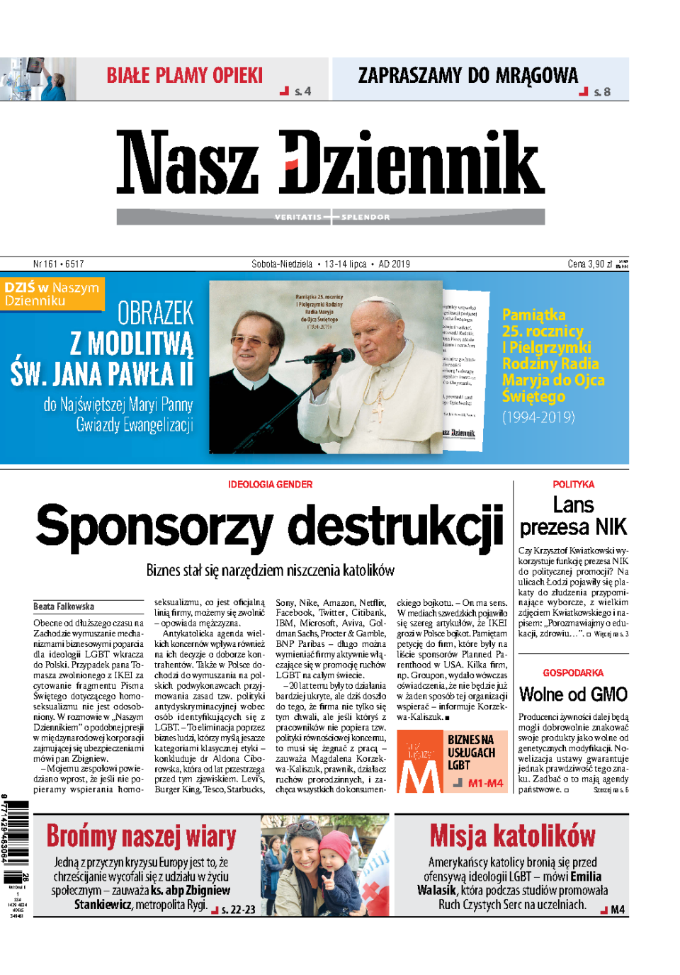 Nasz Dziennik z dnia 13.07.2019 wydanie PDF