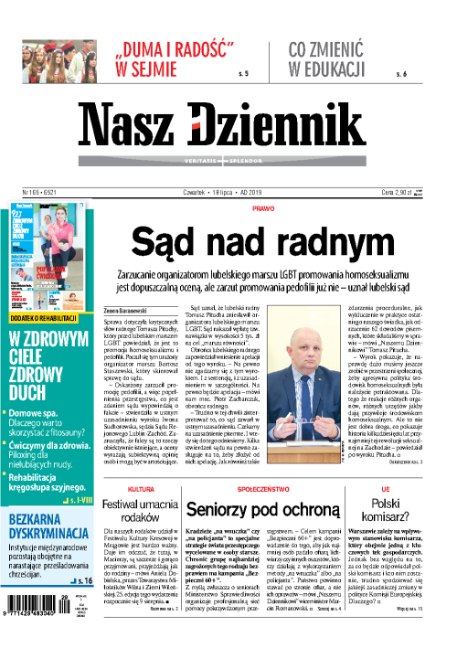 Nasz Dziennik z dnia 18.07.2019 wydanie PDF