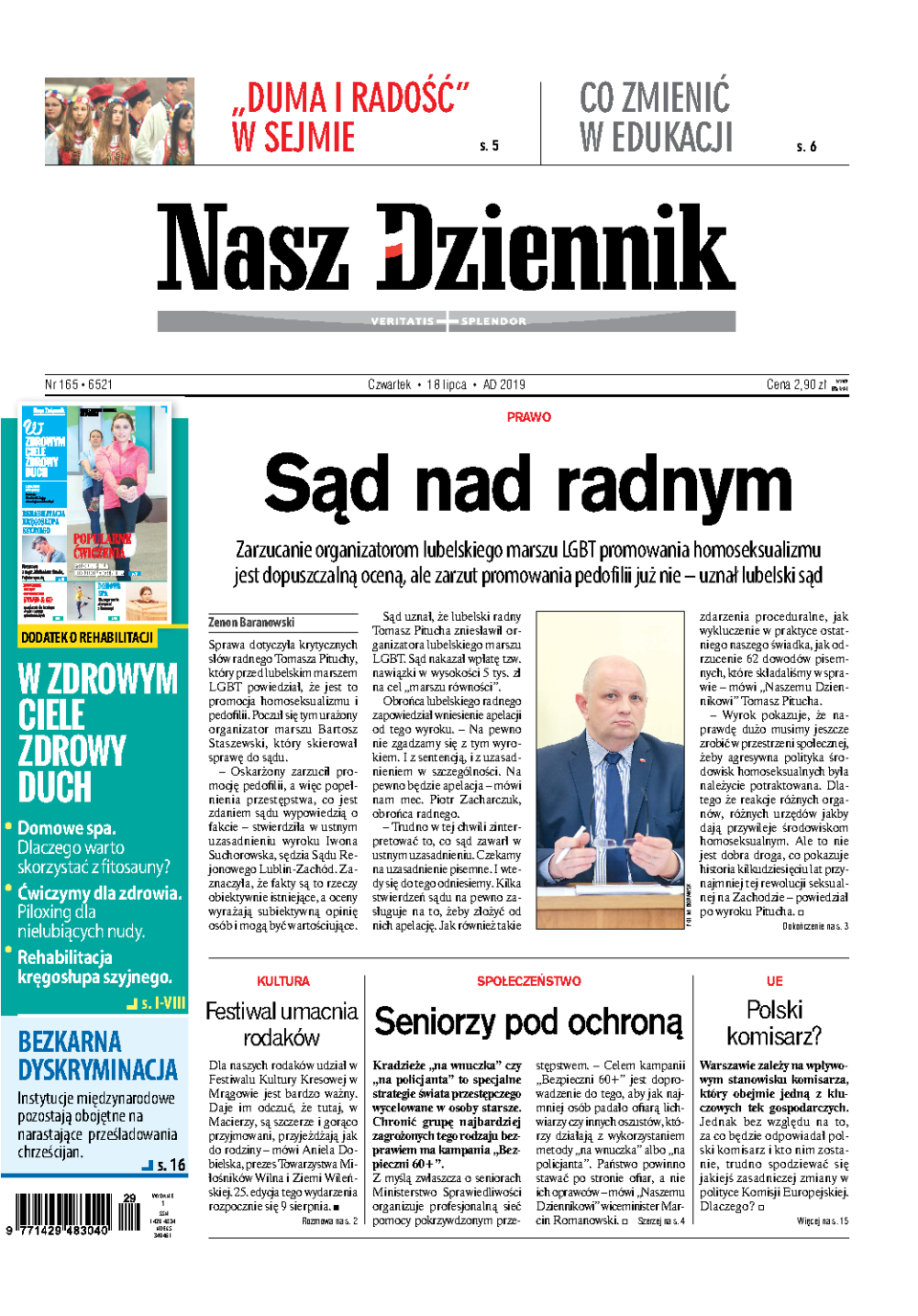 Nasz Dziennik z dnia 18.07.2019 wydanie PDF