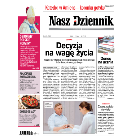 Nasz Dziennik z dnia 19.07.2019 wydanie PDF