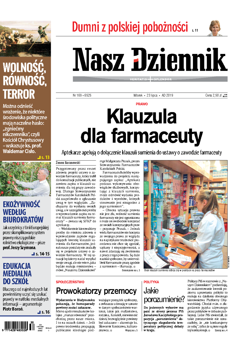 Nasz Dziennik z dnia 23.07.2019 wydanie PDF