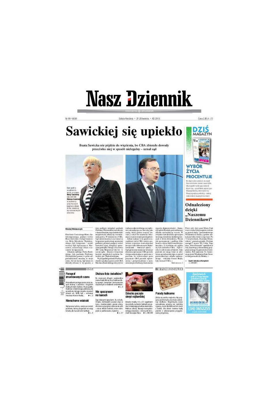 Nasz Dziennik z dnia 27.04.2013 wydanie PDF