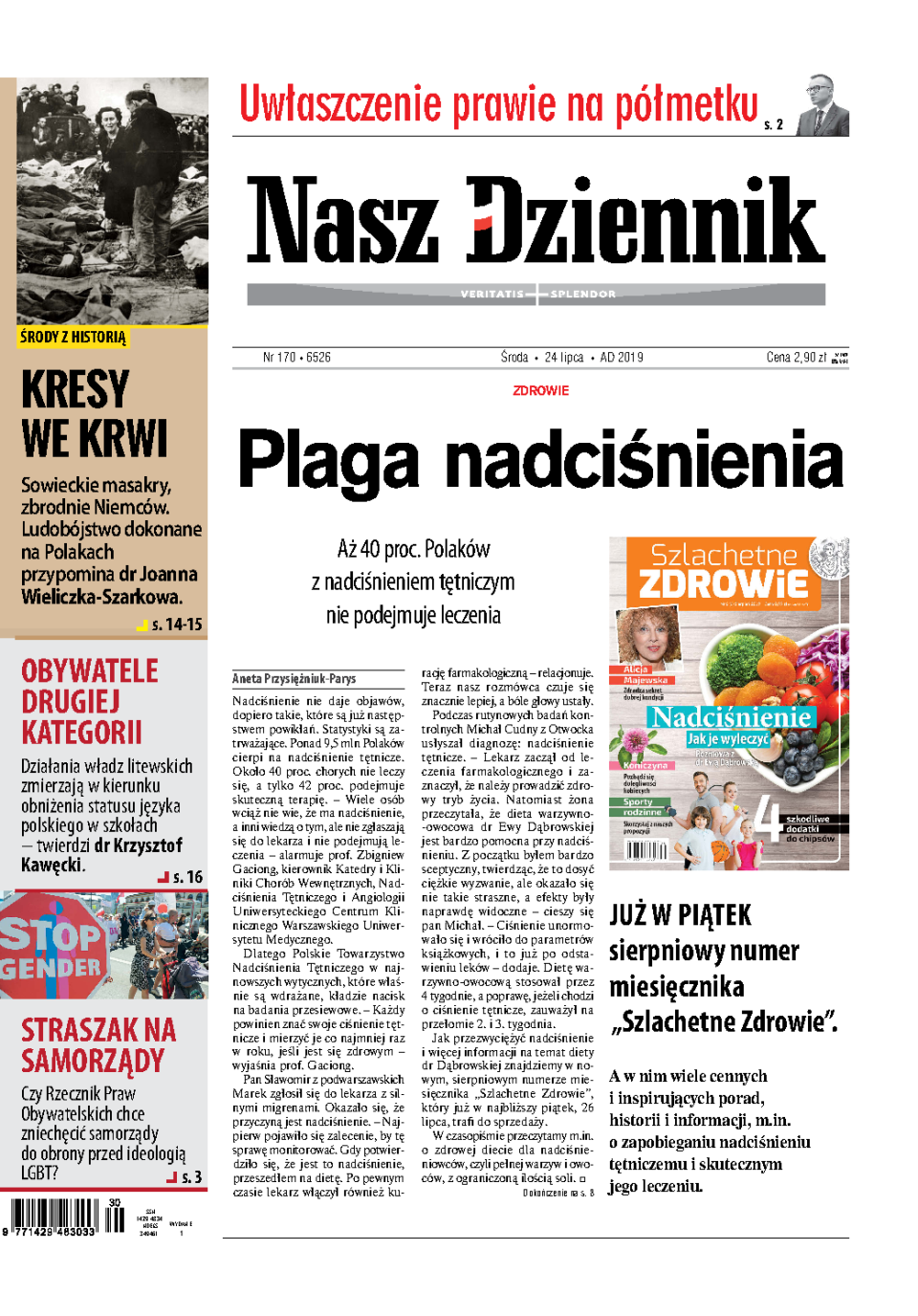Nasz Dziennik z dnia 24.07.2019 wydanie PDF