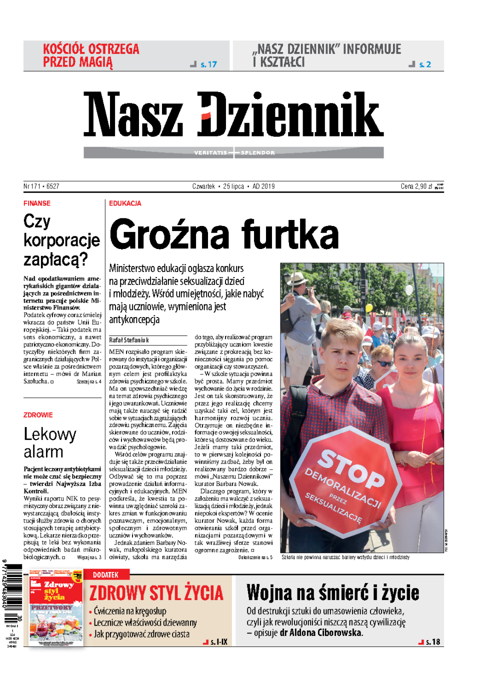 Nasz Dziennik z dnia 25.07.2019 wydanie PDF