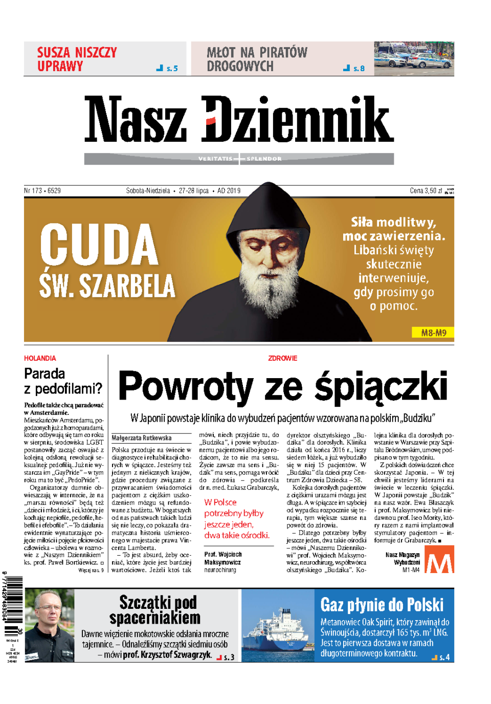 Nasz Dziennik z dnia 27.07.2019 wydanie PDF