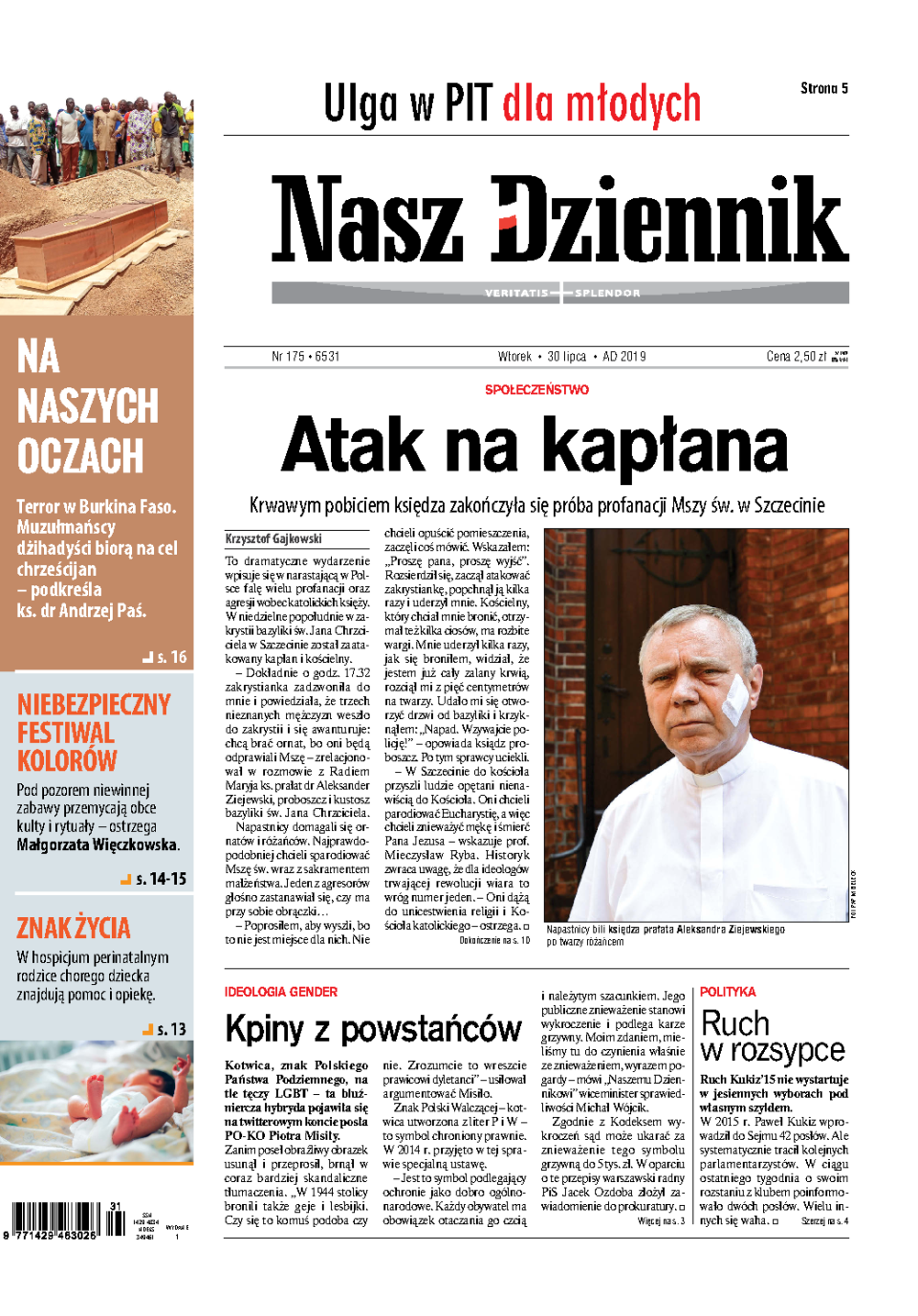 Nasz Dziennik z dnia 30.07.2019 wydanie PDF