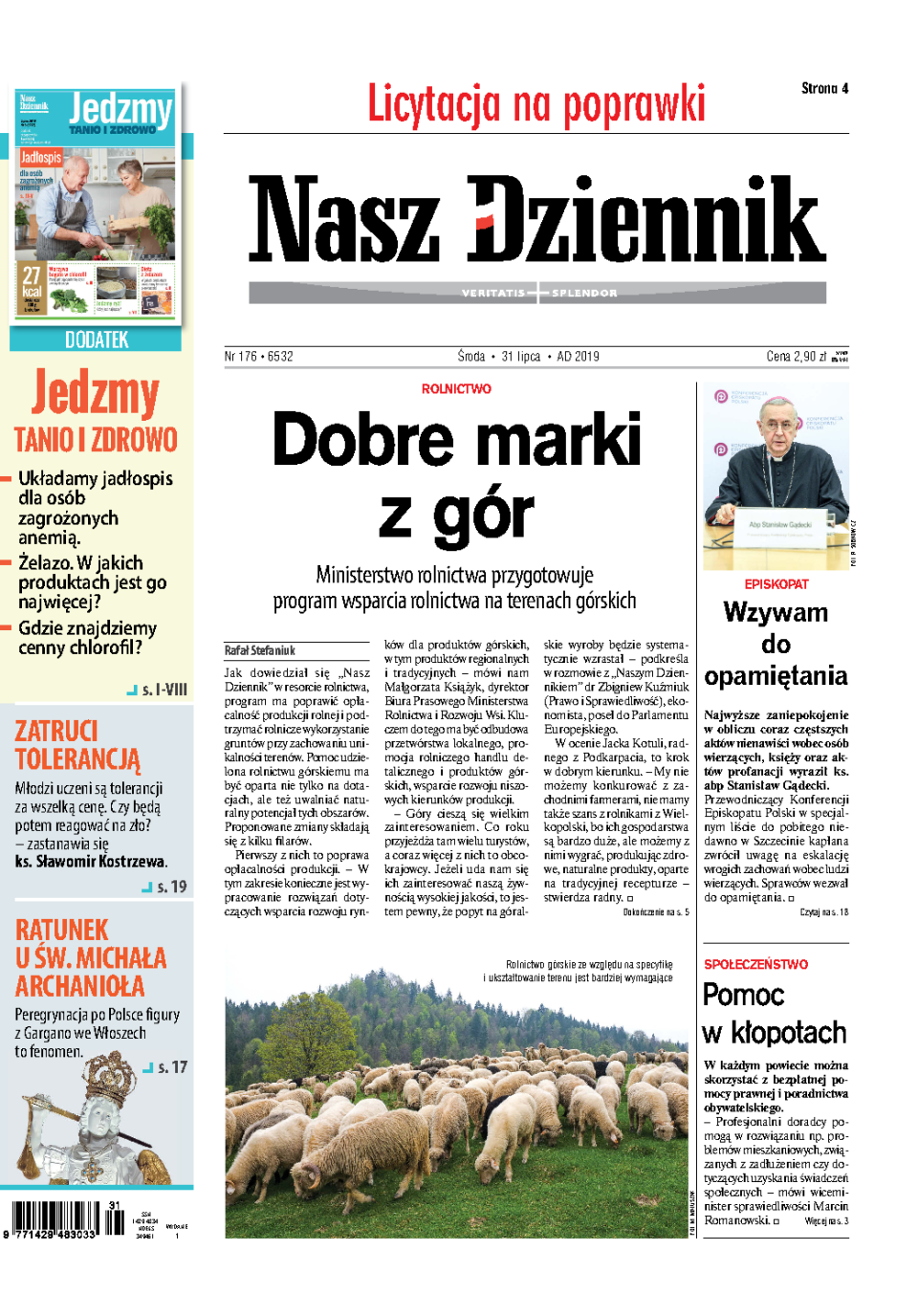 Nasz Dziennik z dnia 31.07.2019 wydanie PDF