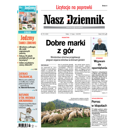 Nasz Dziennik z dnia 31.07.2019 wydanie PDF