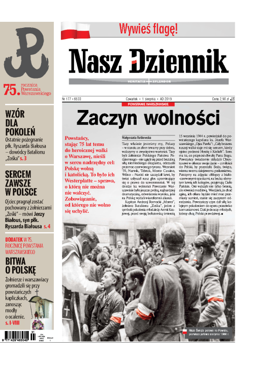 Nasz Dziennik z dnia 01.08.2019 wydanie PDF