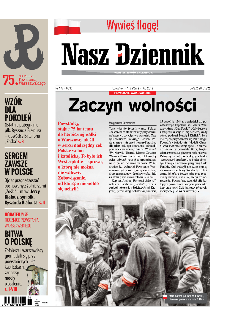Nasz Dziennik z dnia 01.08.2019 wydanie PDF