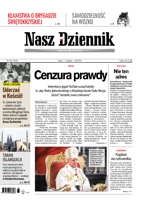 Nasz Dziennik z dnia 07.08.2019 wydanie PDF
