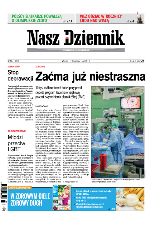Nasz Dziennik z dnia 13.08.2019 wydanie PDF