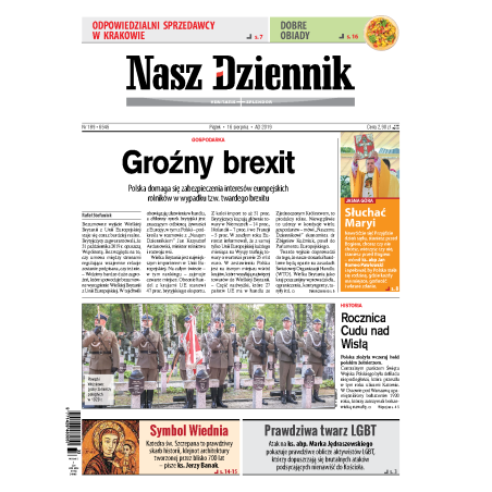 Nasz Dziennik z dnia 16.08.2019 wydanie PDF