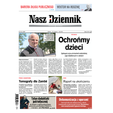 Nasz Dziennik z dnia 20.08.2019 wydanie PDF