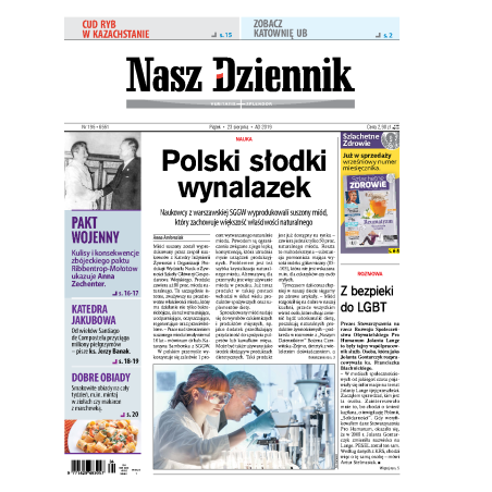 Nasz Dziennik z dnia 23.08.2019 wydanie PDF