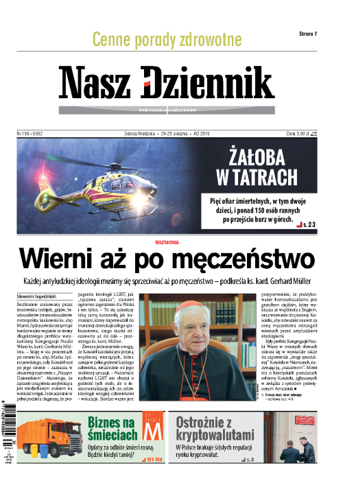 Nasz Dziennik z dnia 24.08.2019 wydanie PDF