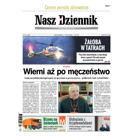 Nasz Dziennik z dnia 24.08.2019 wydanie PDF