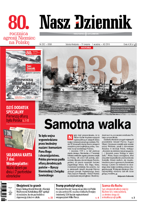 Nasz Dziennik z dnia 31.08.2019 wydanie PDF