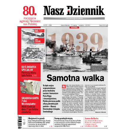 Nasz Dziennik z dnia 31.08.2019 wydanie PDF