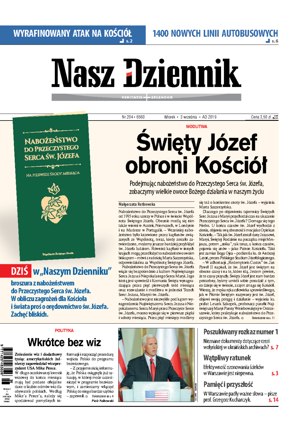 Nasz Dziennik z dnia 03.09.2019 wydanie PDF